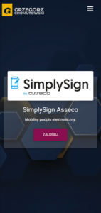 Ezd go logowanie asseco simply sign