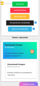 Ezd go głosowanie pytania odpowiedzi